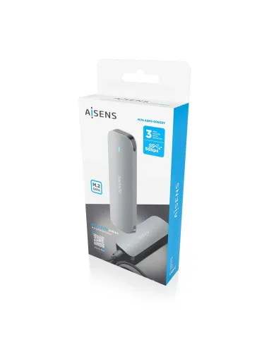 AISENS Caja Externa M.2 (NGFF) ASM2-006GRY SATA a USB3.1 Gen1, Gris