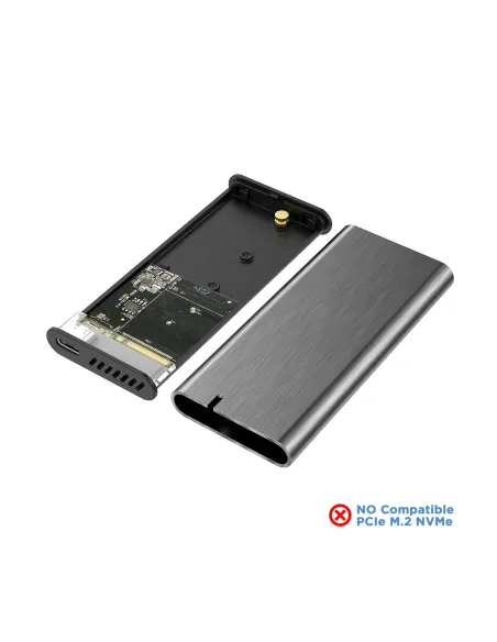 AISENS Caja Externa M.2 (NGFF) ASM2-007GRY SATA A USB3.1 Gen1, Gris