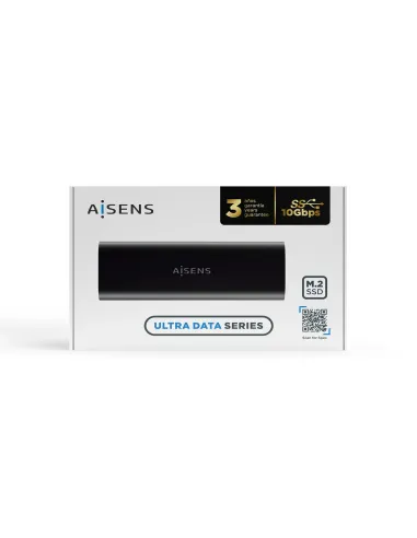 AISENS Caja Externa M.2 (NGFF) ASM2-014B SATA NVMe A USB3.1 Gen2, Negro