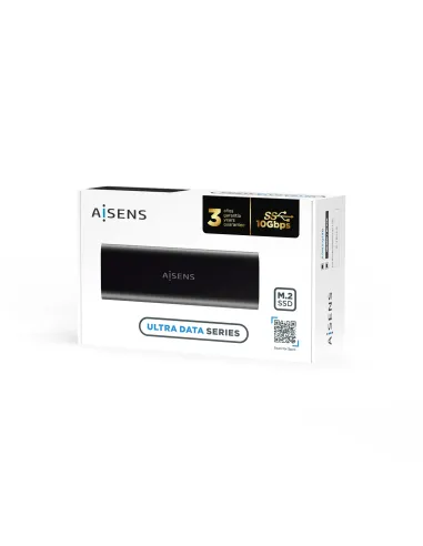 AISENS Caja Externa M.2 (NGFF) ASM2-014B SATA NVMe A USB3.1 Gen2, Negro