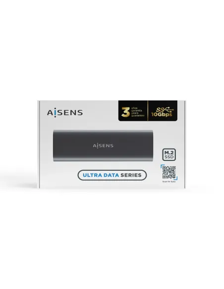 AISENS ASM2-015GR caja para disco duro externo Caja externa para unidad de estado sólido (SSD) Gris M.2