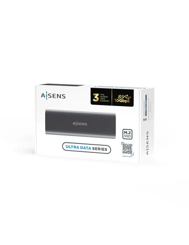 AISENS ASM2-015GR caja para disco duro externo Caja externa para unidad de estado sólido (SSD) Gris M.2
