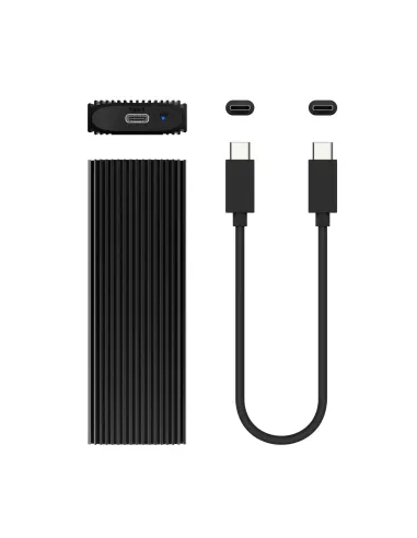 AISENS Caja Externa M.2 (NGFF) ASM2-022B NVMe A USB3.2 Gen2, Negra