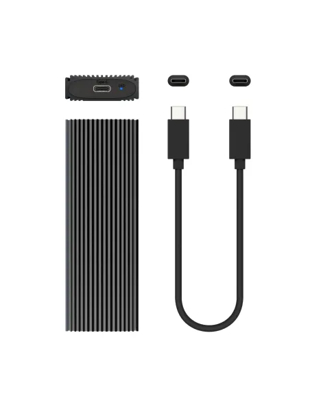 AISENS Caja Externa M.2 (NGFF) ASM2-023GR NVMe A USB3.2 Gen2, Gris