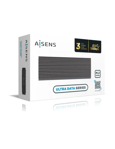 AISENS Caja Externa M.2 (NGFF) ASM2-023GR NVMe A USB3.2 Gen2, Gris
