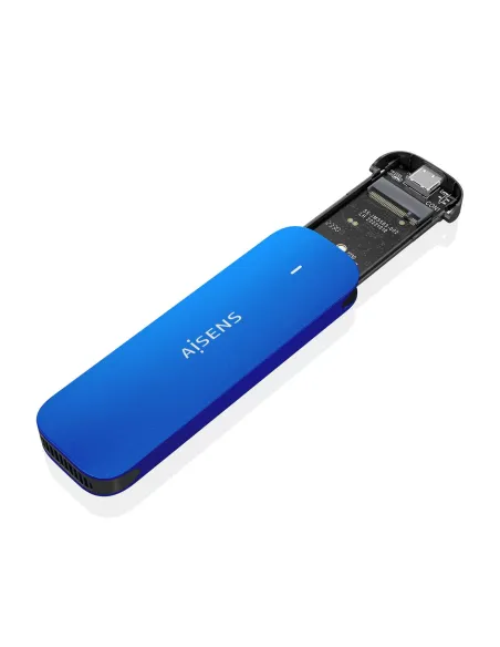 AISENS ASM2-026BLU caja para disco duro externo Caja externa para unidad de estado sólido (SSD) Azul M.2