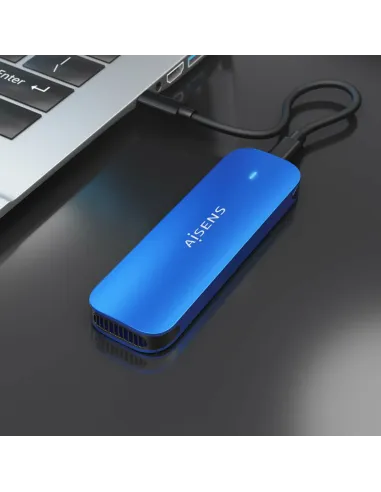 AISENS ASM2-026BLU caja para disco duro externo Caja externa para unidad de estado sólido (SSD) Azul M.2