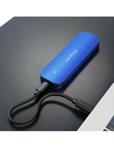 AISENS ASM2-026BLU caja para disco duro externo Caja externa para unidad de estado sólido (SSD) Azul M.2