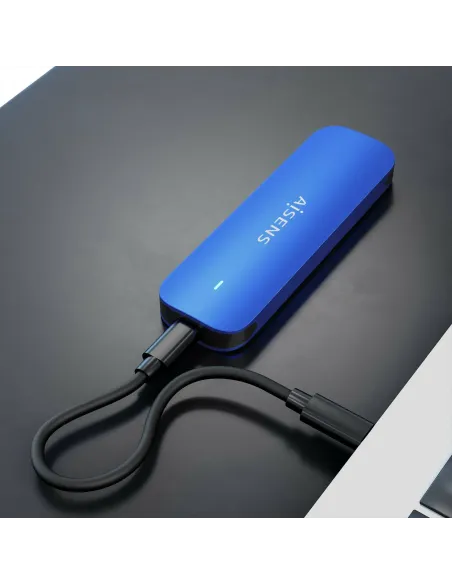 AISENS ASM2-026BLU caja para disco duro externo Caja externa para unidad de estado sólido (SSD) Azul M.2
