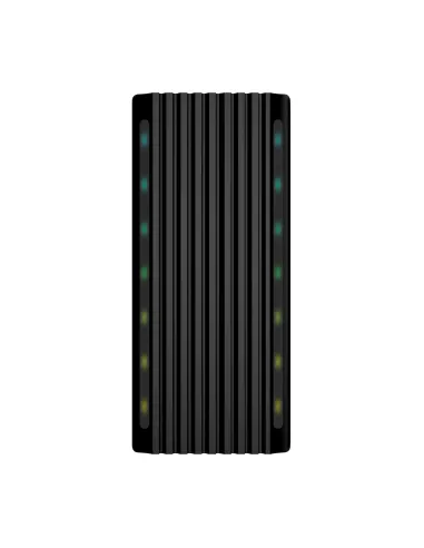 AISENS Caja Externa M.2 RGB Gaming ASM2-RGB012B SATA NVMe A USB3.1 Gen2, Negra