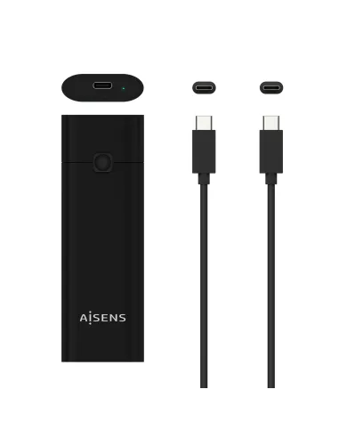 AISENS Caja Externa M.2 (NGFF) ASM2-020B NVMe a USB3.2 GEN2, Negra