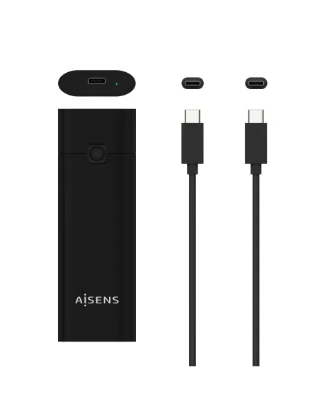 AISENS Caja Externa M.2 (NGFF) ASM2-020B NVMe a USB3.2 GEN2, Negra