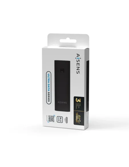 AISENS Caja Externa M.2 (NGFF) ASM2-020B NVMe a USB3.2 GEN2, Negra
