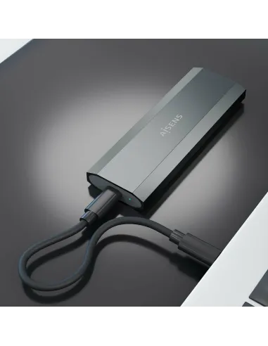 AISENS Caja Externa M.2 (NGFF) ASM2-029GR NVMe a USB3.2 Gen2, Gris