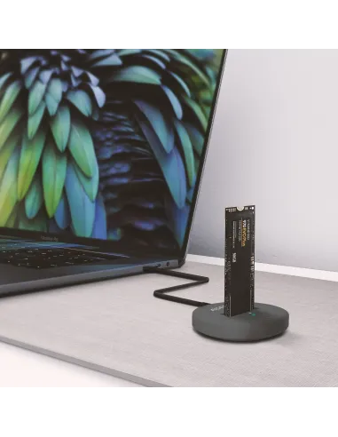 AISENS USB-C Dock M.2 (NGFF) ASUC-M2D014-GR SATA NVMe A USB3.1 Gen2, Gris