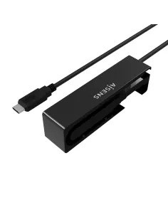 AISENS Adaptador ASE-35C02B SATA a USB-C USB 3.0 USB3.1 GEN1 para Discos Duros 2.5" y 3.5" con Alimentador, Negro 2