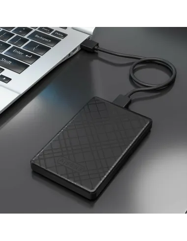 AISENS Caja Externa 2,5" ASE-2522B 9.5mm SATA a USB 3.0 USB3.1 Gen1, Negra