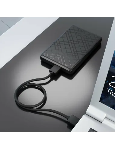 AISENS Caja Externa 2,5" ASE-2522B 9.5mm SATA a USB 3.0 USB3.1 Gen1, Negra