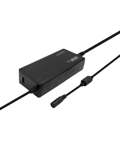 AISENS Cargador 65 W Automatico Universal Multitension Para Portatil Con 9 Conectores + USB-A QC.3.0 2