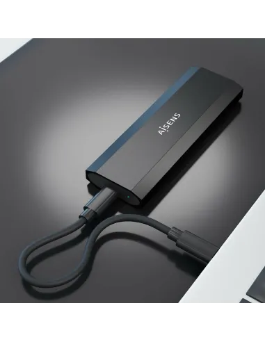 AISENS Caja Externa M.2 (NGFF) ASM2-028B NVMe a USB3.2 Gen2, Negra