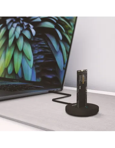 AISENS USB-C Dock M.2 (NGFF) ASUC-M2D013-BK SATA NVMe A USB3.1 Gen2, Negra