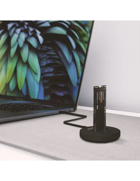 AISENS USB-C Dock M.2 (NGFF) ASUC-M2D013-BK SATA NVMe A USB3.1 Gen2, Negra