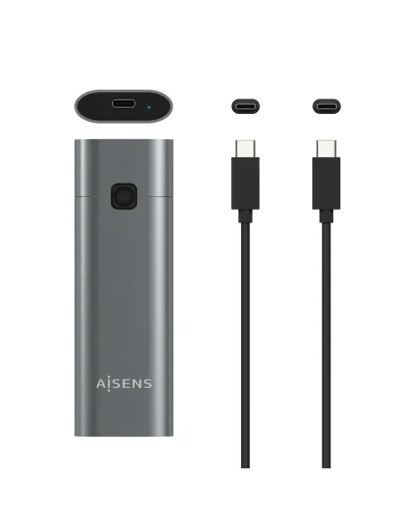 AISENS Caja Externa M.2 (NGFF) ASM2-021GR NVMe a USB3.2 GEN2, Gris