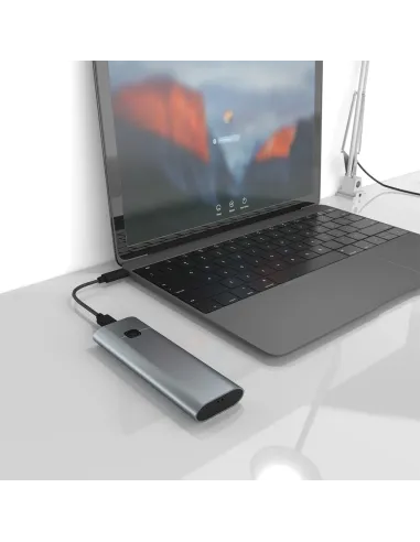 AISENS Caja Externa M.2 (NGFF) ASM2-021GR NVMe a USB3.2 GEN2, Gris
