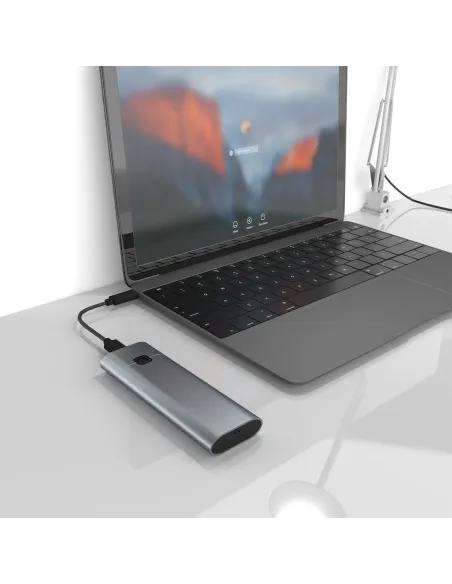 AISENS Caja Externa M.2 (NGFF) ASM2-021GR NVMe a USB3.2 GEN2, Gris