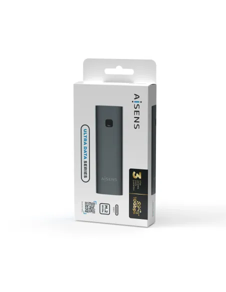 AISENS Caja Externa M.2 (NGFF) ASM2-021GR NVMe a USB3.2 GEN2, Gris
