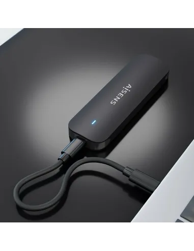 AISENS Caja Externa M.2 (NGFF) ASM2-024B NVMe a USB3.2 Gen2, Negra