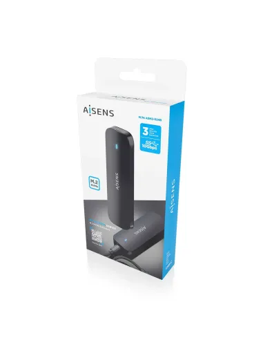 AISENS Caja Externa M.2 (NGFF) ASM2-024B NVMe a USB3.2 Gen2, Negra