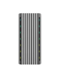 AISENS Caja Externa M.2 RGB Gaming ASM2-RGB011GR SATA NVMe A USB3.1 Gen2, Gris 2