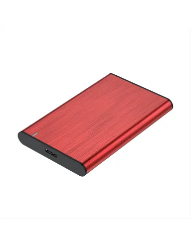 AISENS Caja Externa 2,5" ASE-2525RED 9.5mm SATA a USB 3.0 USB3.1 Gen1, Rojo