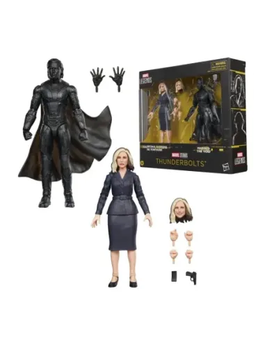 Pack 2 figuras hasbro marvel legends series thunderbolts valentina allegra de fontaine & marvel's the void