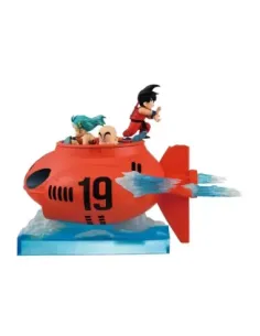 Figura ichibansho dragon ball son goku & bulma & krillin (vs red ribbon army) 16cm