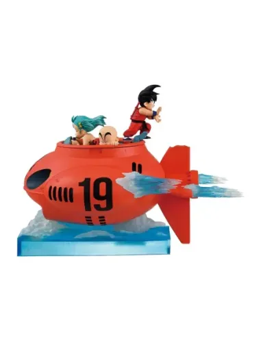 Figura ichibansho dragon ball son goku & bulma & krillin (vs red ribbon army) 16cm