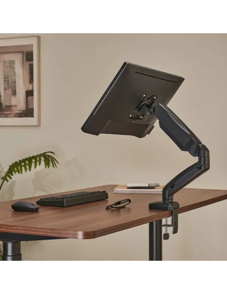 AISENS Soporte De Mesa Pro Contrapeso Giratorio E Inclinable Para Monitor TV 9kg (3 Pivotes, 1 Brazo) De 17-32, Negro