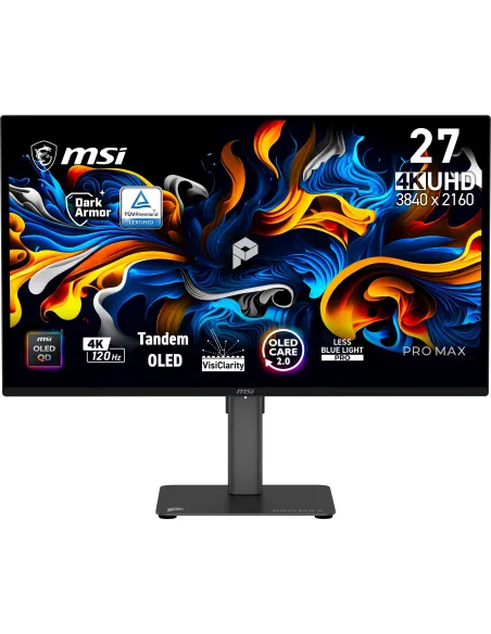 MSI Pro MAX 271UPX12G pantalla para PC 67,3 cm (26.5") 3840 x 2160 Pixeles UltraWide Full HD QD-OLED Negro