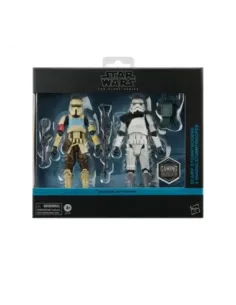 Pack 2 figuras hasbro star wars the black series battlefront scarf stormtrooper & magma stormtrooper