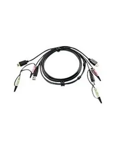 ATEN Cable KVM HDMI USB con audio de 1,8 m