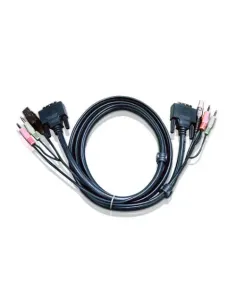 ATEN Cable KVM DVI-D dual link USB de 3 m