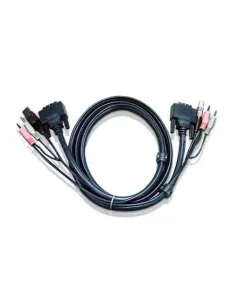 ATEN Cable KVM DVI-D USB single link de 1,8 m