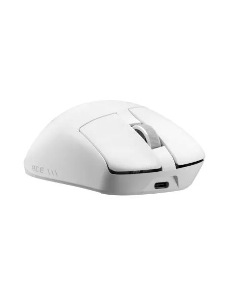 ASUS ROG Gladius IV Ace WHT ratón Juego Mano derecha RF Wireless + Bluetooth + USB Type-A Óptico 65000 DPI