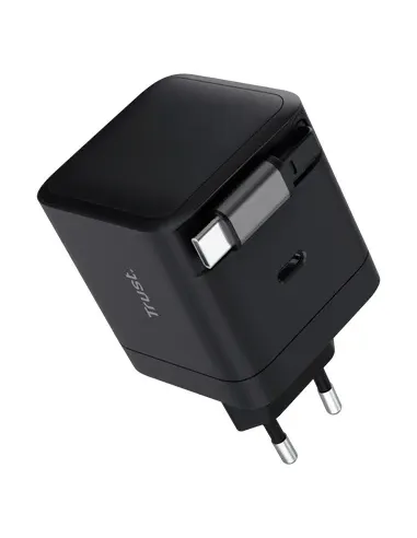 Trust Maxo Cargador retráctil USB-C PD de 65 W