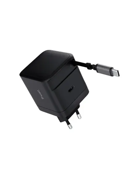 Trust Maxo Cargador retráctil USB-C PD de 65 W