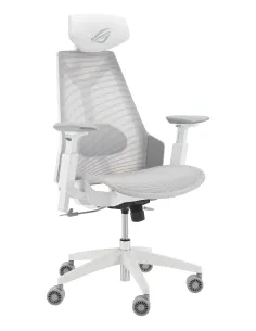 ASUS ROG Destrier Ergo Core White Silla para videojuegos de PC Asiento de malla Blanco 2