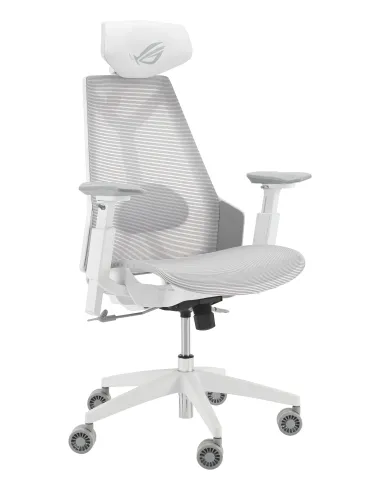 ASUS ROG Destrier Ergo Core White Silla para videojuegos de PC Asiento de malla Blanco