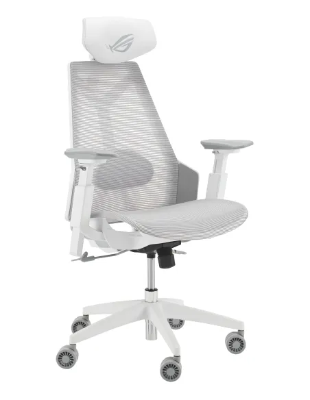 ASUS ROG Destrier Ergo Core White Silla para videojuegos de PC Asiento de malla Blanco