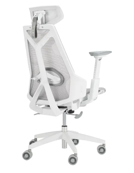 ASUS ROG Destrier Ergo Core White Silla para videojuegos de PC Asiento de malla Blanco